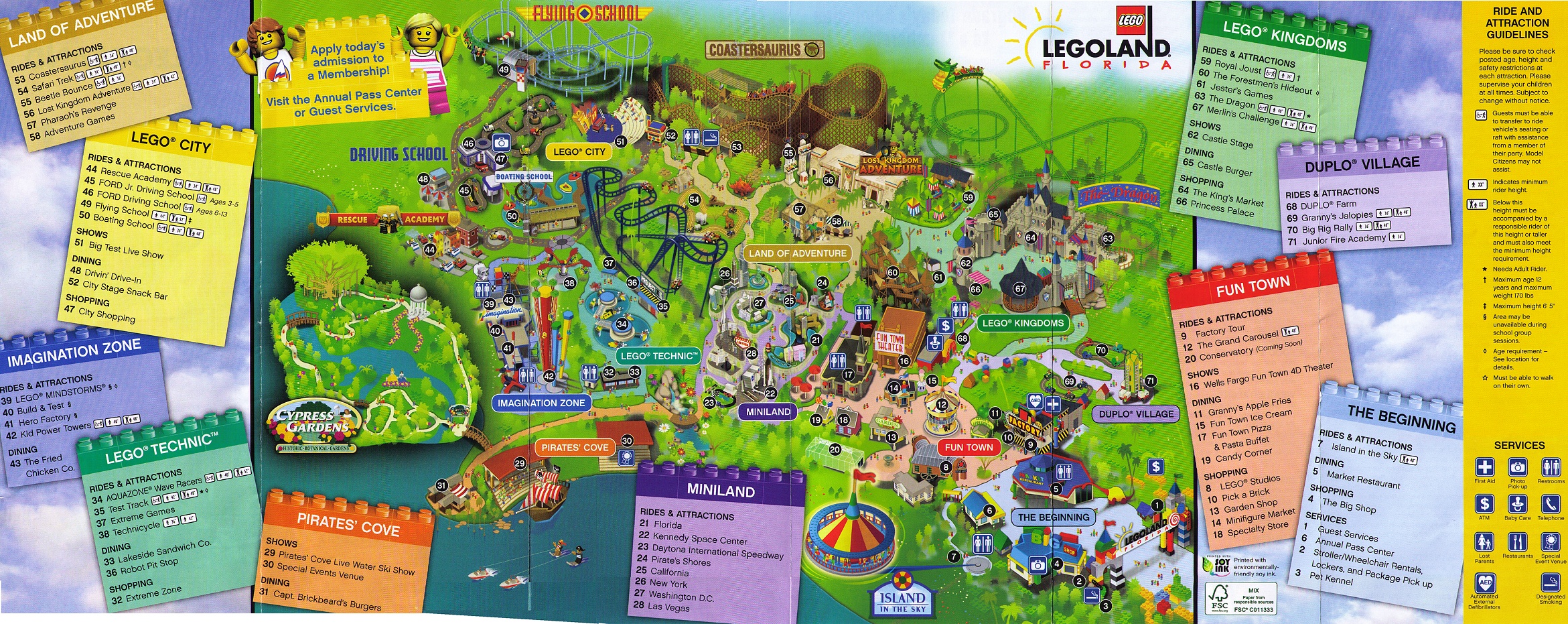 Legoland Florida - Park Map 1 Photo