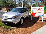 Ford Explorer and Sign